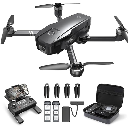 Holy Stone HS720 Foldable GPS Drone with 4K UHD Camera for Adults, Quadcopter with Brushless Motor, Auto Return Home, Follow Me, 26 Minutes Flight Time, Long Control Range, Includes Carrying Bag