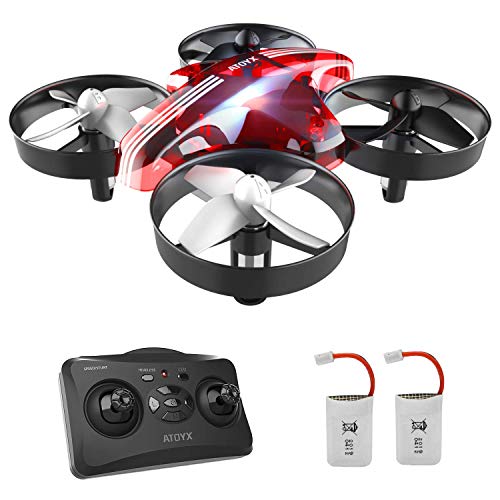 Mini Drones for Kids and Beginners Remote Control Toys, Quadcopter 2.4Ghz 6-Axis Gyro 4 Channels, Remote Control Helicopter is Best Kid Toys Gift (AT-66)