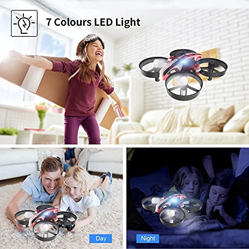 Mini Drones for Kids and Beginners Remote Control Toys, Quadcopter 2.4Ghz 6-Axis Gyro 4 Channels, Remote Control Helicopter is Best Kid Toys Gift (AT-66)