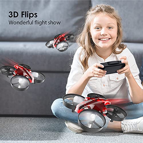 Mini Drones for Kids and Beginners Remote Control Toys, Quadcopter 2.4Ghz 6-Axis Gyro 4 Channels, Remote Control Helicopter is Best Kid Toys Gift (AT-66)