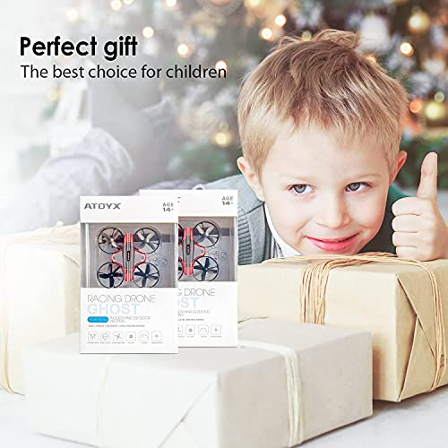 Mini Drones for Kids and Beginners Remote Control Toys, Quadcopter 2.4Ghz 6-Axis Gyro 4 Channels, Remote Control Helicopter is Best Kid Toys Gift (AT-66)