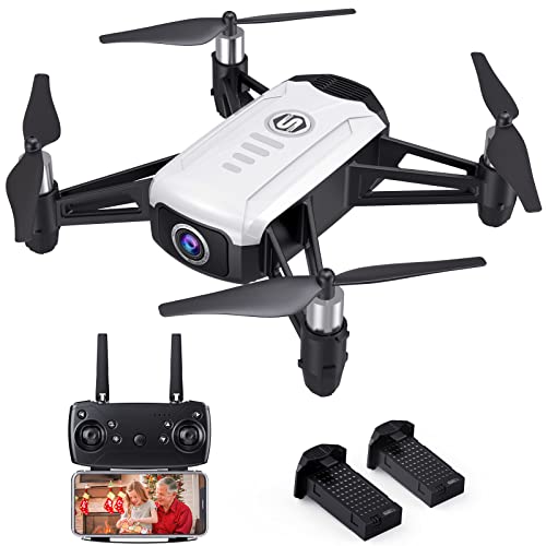 SEAREFR H818 Drones for Kids with 1080P HD Camera, WiFi Mini FPV Drone for Beginners, Toys Gifts for Boys Girls, RC Quadcopter Helicopter, 2 Batteries, Gravity Control, Gesture Control, 3D Flips, Waypoints Functions, Headless Mode, Altitude Hold, One Key 