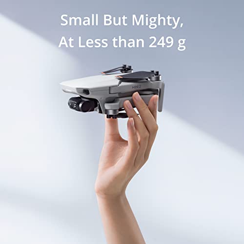 DJI Mini 2  Ultralight and Foldable Drone Quadcopter, 3-Axis Gimbal with 4K Camera, 12MP Photo, 31 Mins Flight Time, OcuSync 2.0 10km HD Video Transmission, QuickShots, Gray
