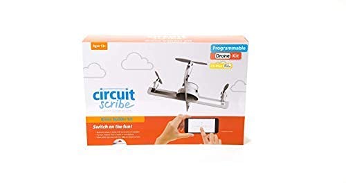 Circuit Scribe Drone Builder Kit for Kids | Build Your Own Drone with Camera | With Conductive Ink Pen, Motors, Propellers, Free iOS/Android Controller App, Battery-Operated Drone Hub