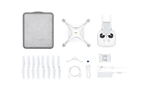 DJI Phantom 4 Pro V2.0 - Drone Quadcopter UAV with 20MP Camera 1" CMOS Sensor 4K H.265 Video 3-Axis Gimbal White (Renewed)
