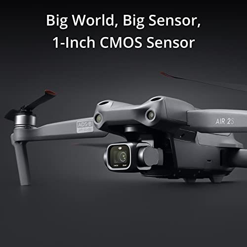 DJI Air 2S Fly More Combo - Drone with 3-Axis Gimbal Camera, 5.4K Video, 1-Inch CMOS Sensor, 4 Directions of Obstacle Sensing, 31-Min Flight Time, Max 7.5-Mile Video Transmission, MasterShots, Gray
