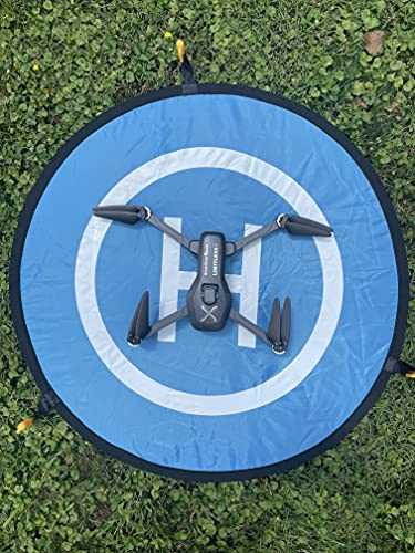 Large Drone Landing Pads, Waterproof Universal Landing Pad for Limitless 4 Drone & All Other Top Hobby Drones, Double Sided Portable Durable Fast-Folding Landing mat with Carrying Case