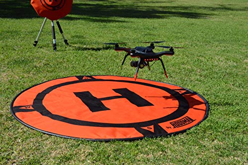 Hoodman HDLP Drone Landing Pad Launch Accessory 5 Foot Diameter Fits DJI Matrice Inspire Size Smaller RC Quadcopter
