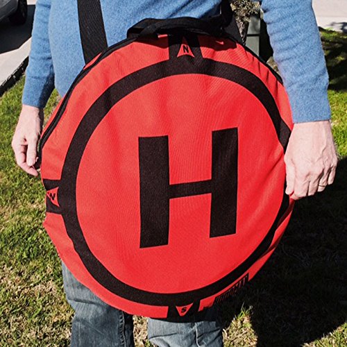 Hoodman HDLP Drone Landing Pad Launch Accessory 5 Foot Diameter Fits DJI Matrice Inspire Size Smaller RC Quadcopter