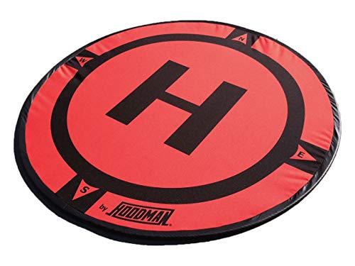 Hoodman HDLP Drone Landing Pad Launch Accessory 5 Foot Diameter Fits DJI Matrice Inspire Size Smaller RC Quadcopter