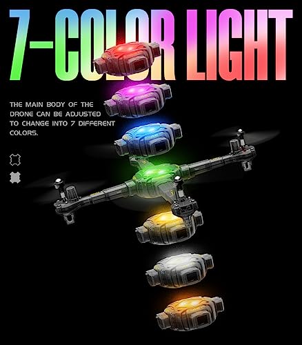 DIY Drone for Kids and Beginners, SYMA X440 RC Drones with Detachable Arms, Remote Control Quadcopter Toys with 7-color LED Light, 360Â° Flips, 16 Mins to Fly, One-key Start and Altitude Hold, Black