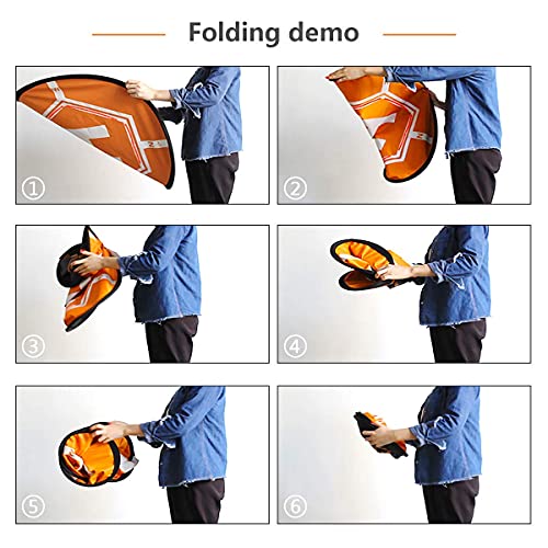 RCstyle Drones Landing Pads Universal Waterproof 31.5'' Fast-fold Double Sided Quadcopter Landing pad for RC Drones, PVB Drones, DJI Mavic Air 2/Mavic Mini 2/Spark/Phantom 2/3/4 Pro Drone Accessories