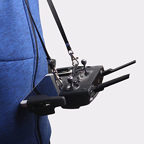 Rantow SPARK & MAVIC Remote Controller Dual Hook Lanyard Bracket Buckle + Neck Hanging Belt Strap Necklaces Combo for DJI Spark/DJI Mavic Pro/DJI Mavic Air Drone Transmitter