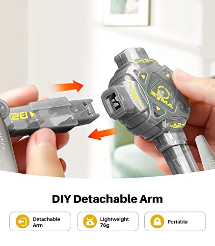 DIY Drone for Kids and Beginners, SYMA X440 RC Drones with Detachable Arms, Remote Control Quadcopter Toys with 7-color LED Light, 360Â° Flips, 16 Mins to Fly, One-key Start and Altitude Hold, Black