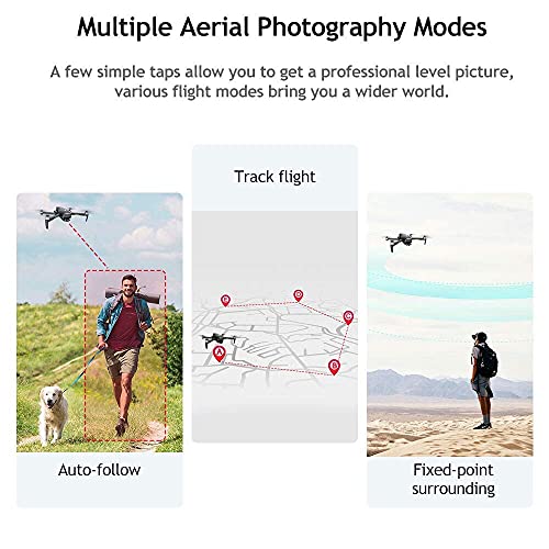 DRONE-CLONE XPERTS Drone X Pro Limitless with GPS Auto Return Home, 5G WiFi FPV, 4K UHD Dual Camera, Brushless Motors, Follow Me, 25 Mins Flight Time, Long Control Range Quadcopter