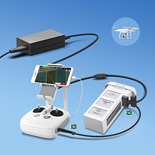 [UL Listed]DJI Phantom 3 Series Drone Battery Charger,HKY AC Adapter Replacement for DJI Phantom 3 Professional/Professional (Pro)/Advanced/Standard/DJI Phantom 3 Pro Quadcopter Drone &Remote Control