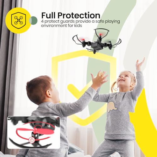 Holy Stone HS190 Foldable Mini Nano RC Drone for Kids Gift Portable Pocket Quadcopter with Altitude Hold 3D Flips and Headless Mode Easy to Fly for Beginners