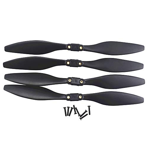 Anbee 4pcs Propellers Props Blades Compatible with Holy Stone HS720 HS720E RC Quadcopter Accessories Black