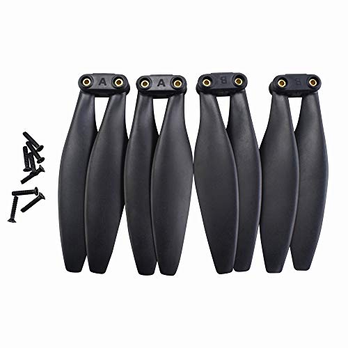 Anbee 4pcs Propellers Props Blades Compatible with Holy Stone HS720 HS720E RC Quadcopter Accessories Black