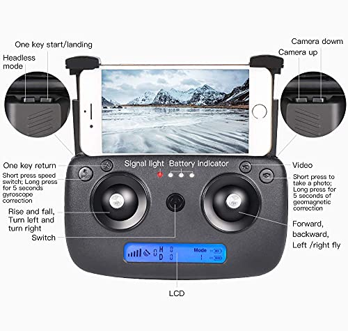 DRONE-CLONE XPERTS Drone X Pro Limitless with GPS Auto Return Home, 5G WiFi FPV, 4K UHD Dual Camera, Brushless Motors, Follow Me, 25 Mins Flight Time, Long Control Range Quadcopter