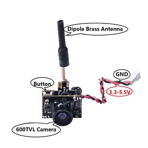 AKK BA3 5.8G 40CH VTX 0/25mW/50mW/200mW Switchable 600TVL 1/3 Cmos Micro AIO FPV Camera and Transmitter for FPV Drone Like Tiny Whoop Blade Inductrix