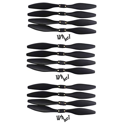 Anbee 4pcs Propellers Props Blades Compatible with Holy Stone HS720 HS720E RC Quadcopter Accessories Black