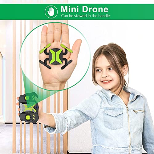 Drone with Camera Drones for Kids Beginners, RC Quadcopter with App FPV Video, Voice Control, Altitude Hold, Headless Mode, Trajectory Flight, Foldable Kids Drone Boys Gifts Girls Toys-Green