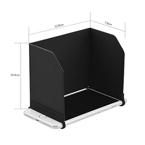 HeiyRC 5.5 inch Drone Remote Control Sun Shade Hood for DJI Mavic Mini 2,Mavic 2 Zoom,Mavic Pro,Mavic Air,Spark,Phantom 3 4,Inspire 1,fit for iPhone 6 Plus 7Plus