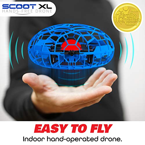 Force1 Scoot XL Hand Drones for Kids - Flying Ball Drone, Kids Drone, Flying Toys for Boys and Girls (Blue)