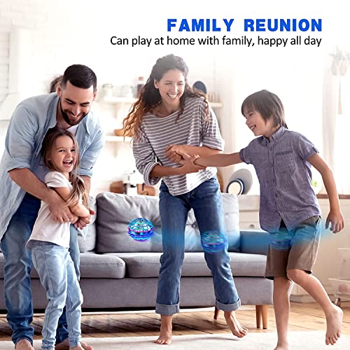 AMERFIST Flying Ball Toys, Hover Orb, 2022 Magic Controller Mini Drone, Boomerang Spinner 360 Rotating Spinning UFO Safe for Kids Adults (Blue)