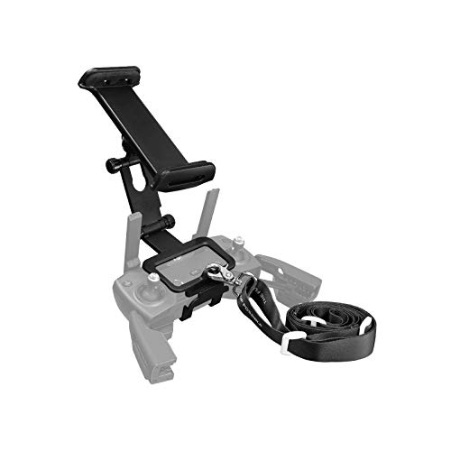 Powerextra 4-12 Inch Adjustable Extender Tablet Holder Mount with Neck Lanyard Strap Compatible with DJI Mavic Mini, Mavic 2 Pro/Zoom, DJI Spark/Mavic Pro/Mavic Air Remote Control