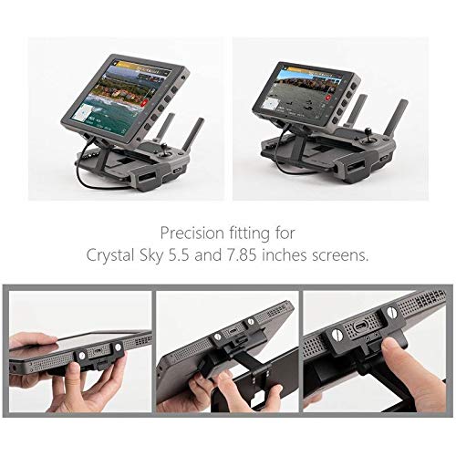 PGYTECH Crystalsky Mounting Bracket Controller Monitor Bracket Clip Holder Aluminum Compatible with Mavic 2/Mavic AIR/Mavic PRO/Spark Drone