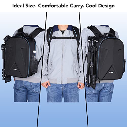 Lykus M2 Water Resistant Travel Backpack for DJI Mavic Drones, Smart Controller, Camera, Lenses, Tripod, and Laptop, Perfect Companion for Aerial Photography and Photography