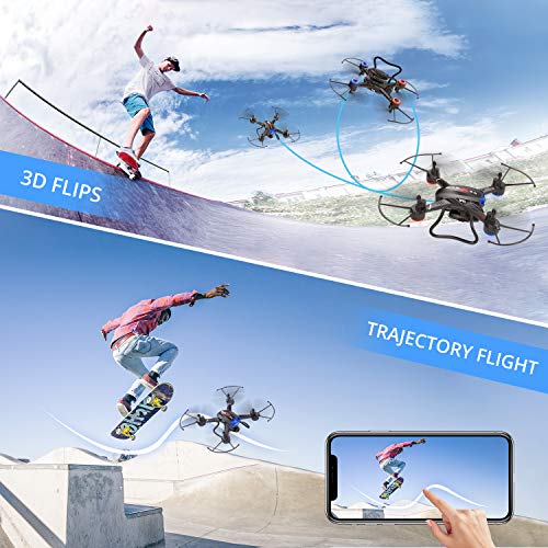 Holy Stone 1080P FPV Drone with HD Camera for Adult Kid Beginner, RC Quadcopter F181W with Carrying Case, Voice Control, Gesture Control, Wide-Angle Live Video, Altitude Hold, 2 Batteries, Easy to Fly
