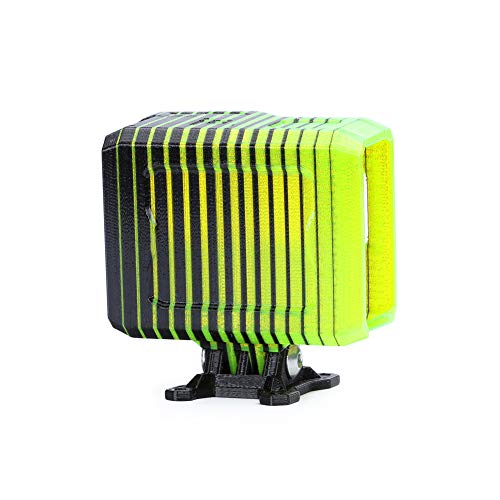iFlight 3D Printed Adjustable Camera Mounting Case Seat 0~40° TPU Compatible Gopro Hero 5/6/7 Used for Titan XL5/DC5/Nazgul5/SL5 Series FPV Racing Drone Quadcopter Frame (Black & Green)