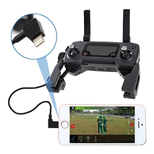 AxPower OTG Micro USB to iPhone IOS Cable 1ft Connector for DJI Spark Mavic Mini Mavic Pro Mavic 2 Pro Zoom Air Reverse Data Cable for iPhone 7 8 X