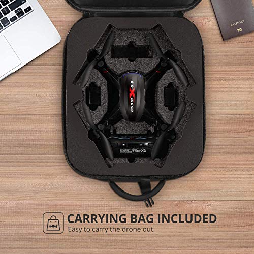 Holy Stone 1080P FPV Drone with HD Camera for Adult Kid Beginner, RC Quadcopter F181W with Carrying Case, Voice Control, Gesture Control, Wide-Angle Live Video, Altitude Hold, 2 Batteries, Easy to Fly