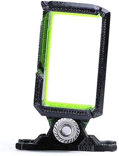 iFlight 3D Printed Adjustable Camera Mounting Case Seat 0~40° TPU Compatible Gopro Hero 5/6/7 Used for Titan XL5/DC5/Nazgul5/SL5 Series FPV Racing Drone Quadcopter Frame (Black & Green)