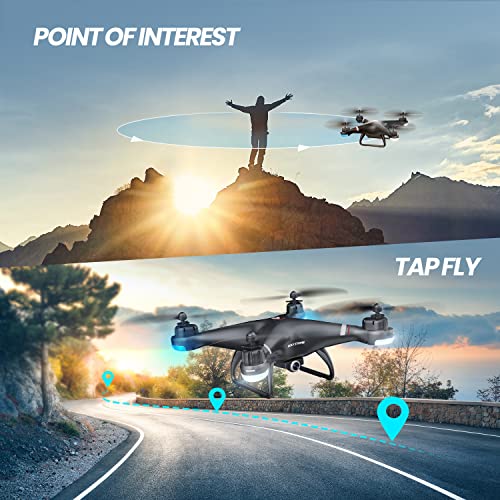 Holy Stone GPS Drone with 1080P HD Camera FPV Live Video for Adults and Kids, HS110G with Carrying Bag, 3 Batteries? Easy for Beginners