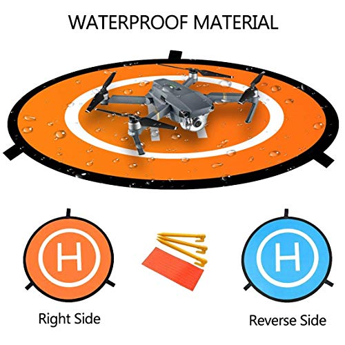 Fstop Labs Drone and Quadcopter Landing Pad Accessories 32 inch, Waterproof Nylon for DJI Tello Mavic Phantom 3 4 Spark Mavic 2 Pro Zoom Air