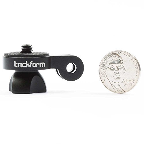 Tackform Solutions Action Cam Mount Aluminum Conversion Adapter GoPro Mounts (1/4-Inch 20) Adapter Action Camera - Works All Devices That Have 1/4-20 - Aircraft Grade Aluminum TACKFORM