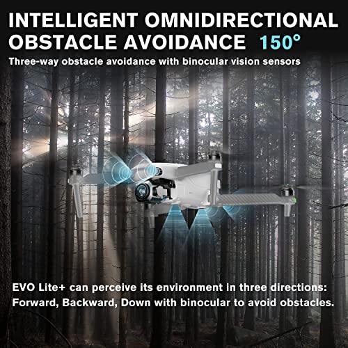 Autel Robotics EVO Lite Plus Premium Bundle, 1-Inch CMOS Drone with 6K HDR Camera, F2.8 - F11 Aperture, 4K/60fps & 6K/30fps Video, 40 Mins Flight Time, 3-Way Obstacle Avoidance, 7.4 Miles 2.7K/30fps Transmission, No Geo-Fencing, Lite+ Fly More Combo (Whit
