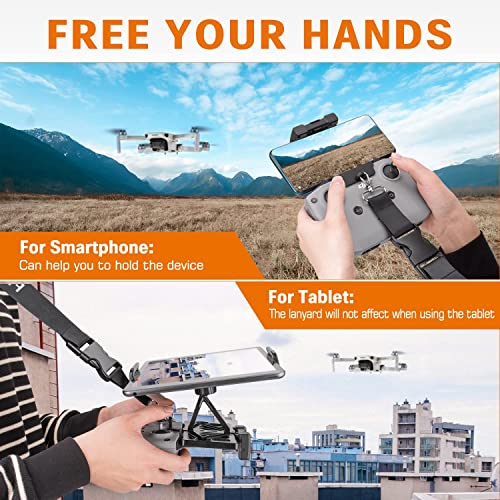 Drone Tablet Holder, Jubor Foldable Tablet Mount Adapter for DJI Mavic Air 2/Air 2S/Mavic 3/Mavic Mini/Mavic 2/Mavic Pro Drones Accessories Tablet Stand for Remote Controller Fit 4.7-12.9 Inch Tablets