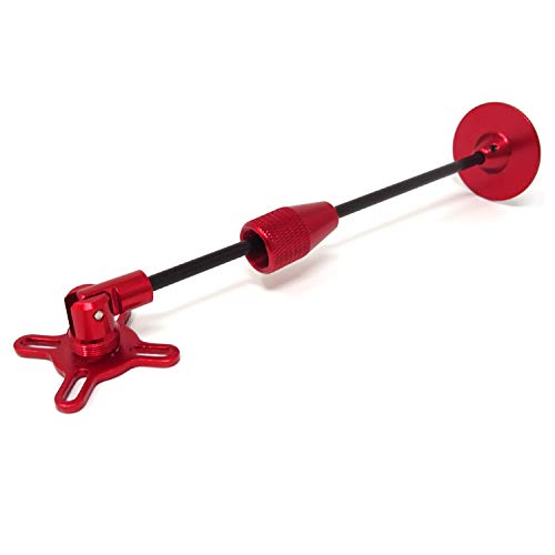 Honbay CNC Aluminum GPS Folding Antenna Base Mount Holder Bracket for DJI Quadcopter Multicopter (Red)