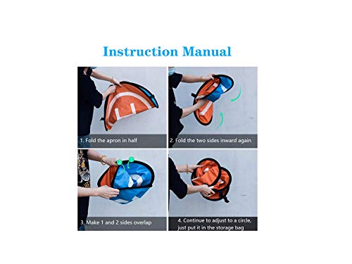 Drone Landing Pad, Universal Waterproof D 75cm/30inch Portable Foldable Landing Pads for RC Drones Helicopter, PVB Drones, DJI Mavic Pro Phantom 2/3/4 Pro, Antel Robotic, 3DR Solo(Blue & Orange)