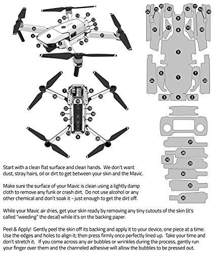 Charmed Decal for Drone DJI Mavic Pro Kit - Includes Drone Skin, Controller Skin and 3 Battery Skins