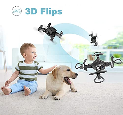 4DRC Mini Drone with 720p Camera for Kids and Adults, FPV Drone Beginners RC Foldable Live Video Quadcopter,App Control,3D Flips and Headless Mode,One Key Return,Altitude Hold,3 Modular Battery