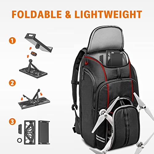 Drone Tablet Holder, Jubor Foldable Tablet Mount Adapter for DJI Mavic Air 2/Air 2S/Mavic 3/Mavic Mini/Mavic 2/Mavic Pro Drones Accessories Tablet Stand for Remote Controller Fit 4.7-12.9 Inch Tablets