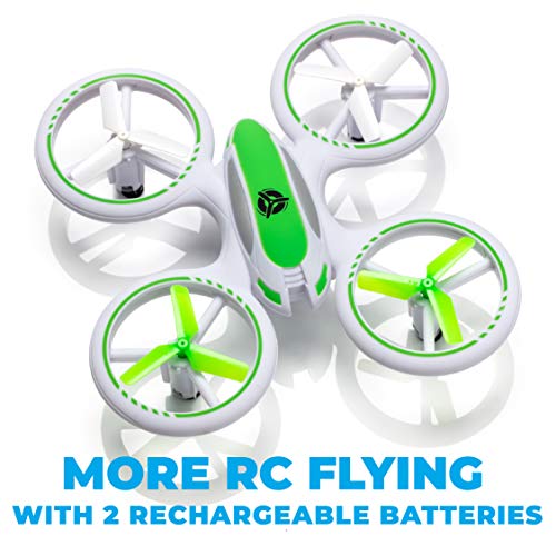 Force1 UFO 3000 LED Mini Drone for Kids - Remote Control Drone, Small RC Quadcopter for Beginners with 2 Drone Batteries