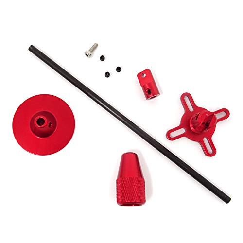 Honbay CNC Aluminum GPS Folding Antenna Base Mount Holder Bracket for DJI Quadcopter Multicopter (Red)